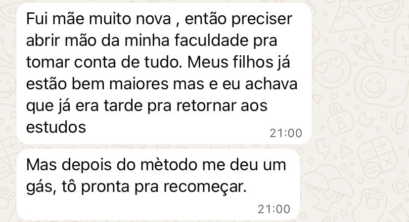 Célia, mãe - 43 anos